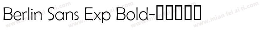 Berlin Sans Exp Bold字体转换